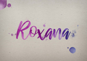 Roxana Watercolor Name DP