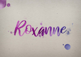Roxanne Watercolor Name DP