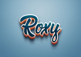 Cursive Name DP: Roxy