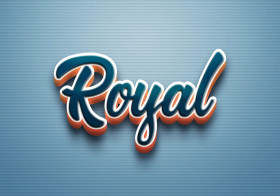 Cursive Name DP: Royal