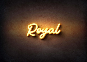 Glow Name Profile Picture for Royal