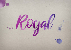 Royal Watercolor Name DP