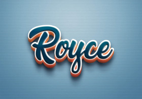 Cursive Name DP: Royce