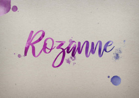 Rozanne Watercolor Name DP