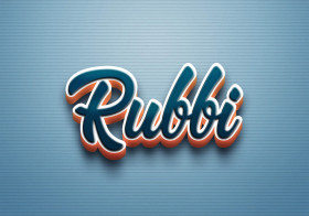 Cursive Name DP: Rubbi