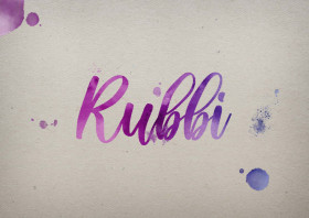 Rubbi Watercolor Name DP