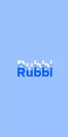Name DP: Rubbi