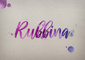Rubbina Watercolor Name DP