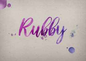 Rubby Watercolor Name DP