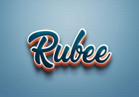Cursive Name DP: Rubee