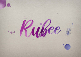 Rubee Watercolor Name DP