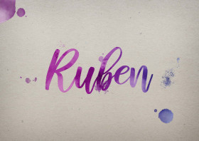 Ruben Watercolor Name DP