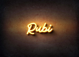 Glow Name Profile Picture for Rubi