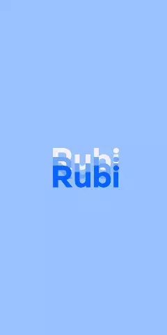 Name DP: Rubi