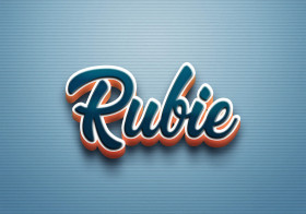 Cursive Name DP: Rubie