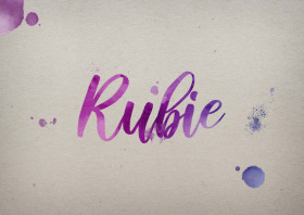 Rubie Watercolor Name DP