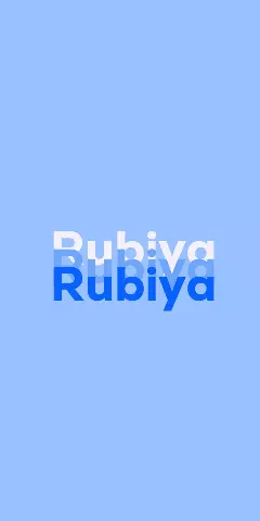 Name DP: Rubiya