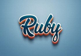 Cursive Name DP: Ruby