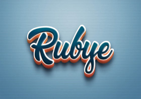 Cursive Name DP: Rubye