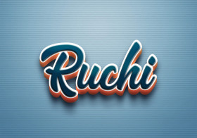 Cursive Name DP: Ruchi