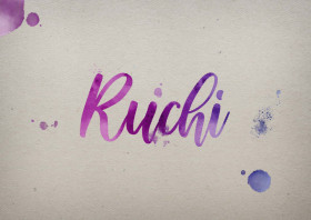 Ruchi Watercolor Name DP
