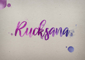 Rucksana Watercolor Name DP