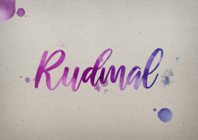 Rudmal Watercolor Name DP
