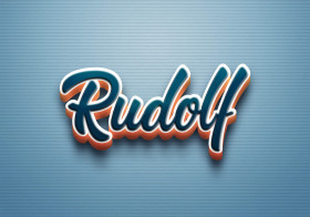 Cursive Name DP: Rudolf