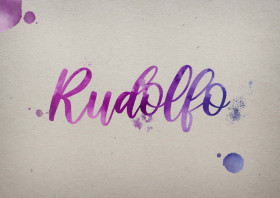 Rudolfo Watercolor Name DP
