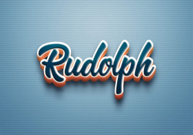 Cursive Name DP: Rudolph