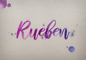Rueben Watercolor Name DP