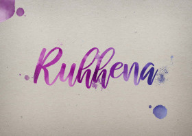 Ruhhena Watercolor Name DP