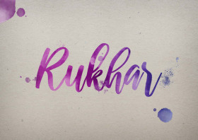 Rukhar Watercolor Name DP