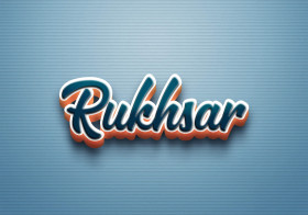 Cursive Name DP: Rukhsar