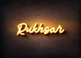 Glow Name Profile Picture for Rukhsar