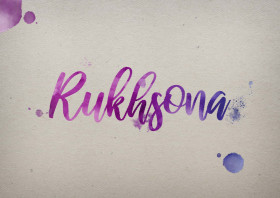 Rukhsona Watercolor Name DP
