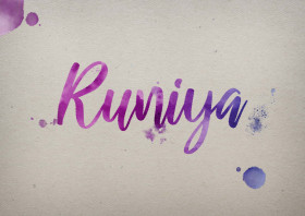 Runiya Watercolor Name DP