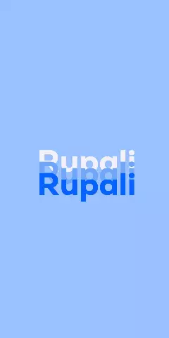 Name DP: Rupali