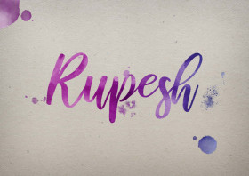 Rupesh Watercolor Name DP