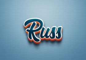 Cursive Name DP: Russ