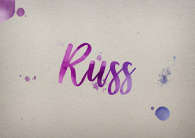 Russ Watercolor Name DP