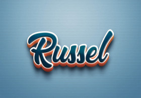 Cursive Name DP: Russel