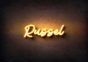 Glow Name Profile Picture for Russel