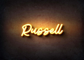 Glow Name Profile Picture for Russell