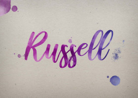 Russell Watercolor Name DP