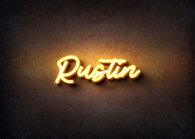Glow Name Profile Picture for Rustin
