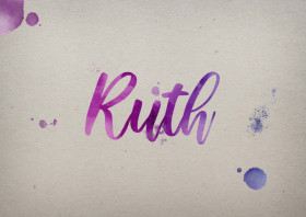 Ruth Watercolor Name DP