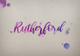 Rutherford Watercolor Name DP