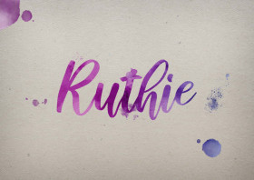 Ruthie Watercolor Name DP