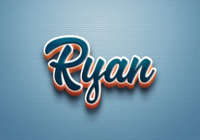 Cursive Name DP: Ryan